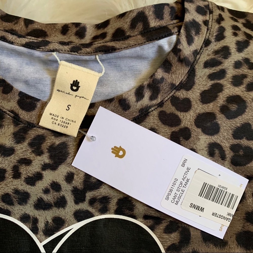 Spiritual Gangster Animal Print Tank Size Small - Picture 4 of 6